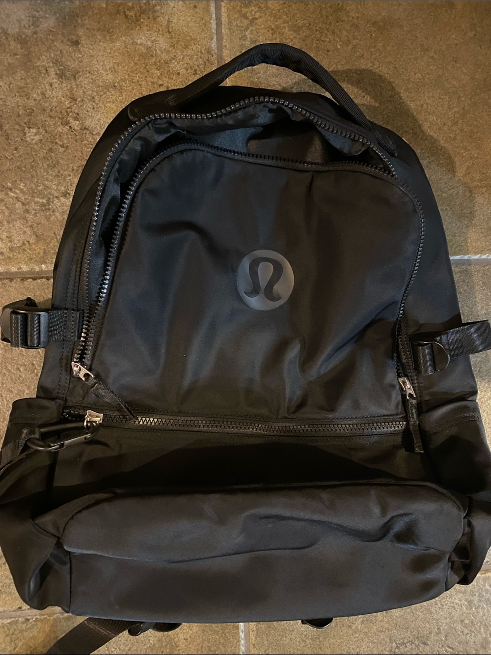 Lululemon Black New Crew Backpack 22L Logo